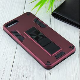  Чехол для iPhone 7 Plus/8 Plus противоударный с подставкой и магнитом пурпурный 