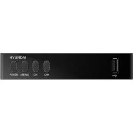  Ресивер DVB-T2 Hyundai H-DVB440 черный DVB-T, DVB-T2, IPTV 