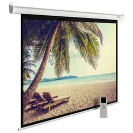  Экран Cactus 360x360см MotoExpert CS-PSME-360x360-WT 1:1 настенно-потолочный рулонный белый (моторизованный привод) 