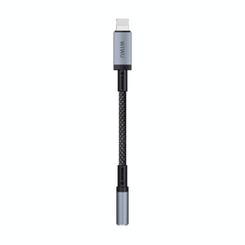  Адаптер AUX 3,5 - Lightning WiWU Wi-C047L , 15см (Black) 